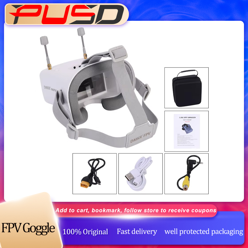 Okulary FPV 008D PRO Białe z D – Fpv Drone Goggles recenzja i cena